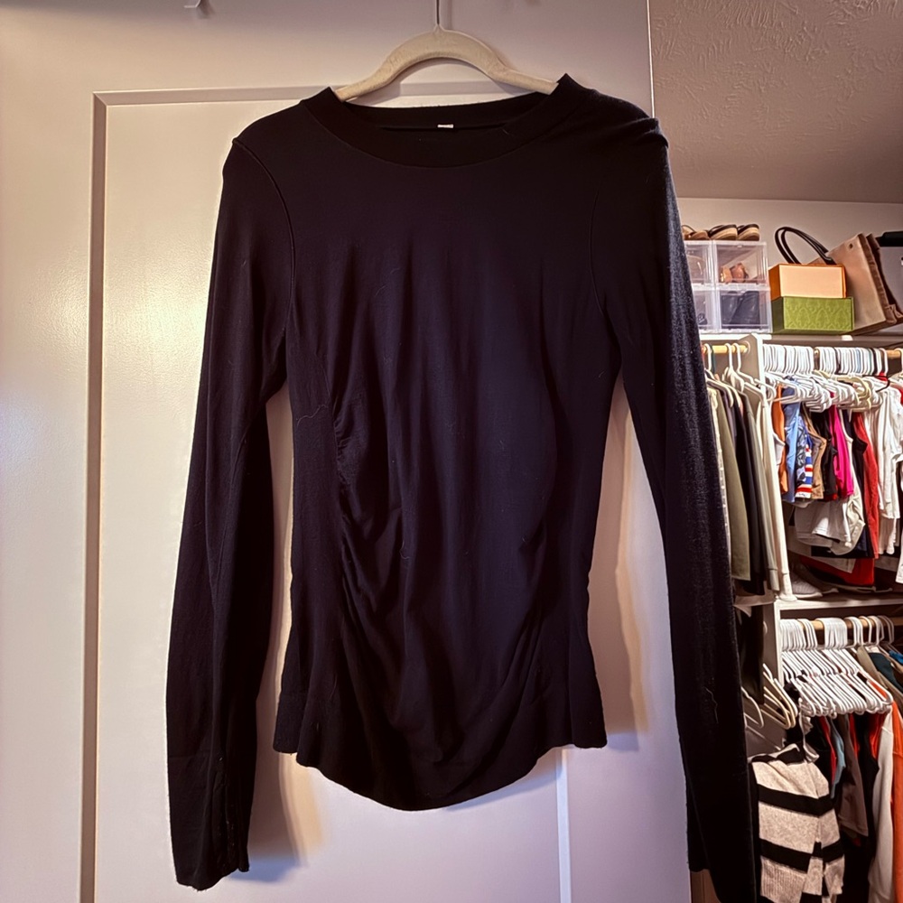 Athleta Classic Black Long Sleeve Tee